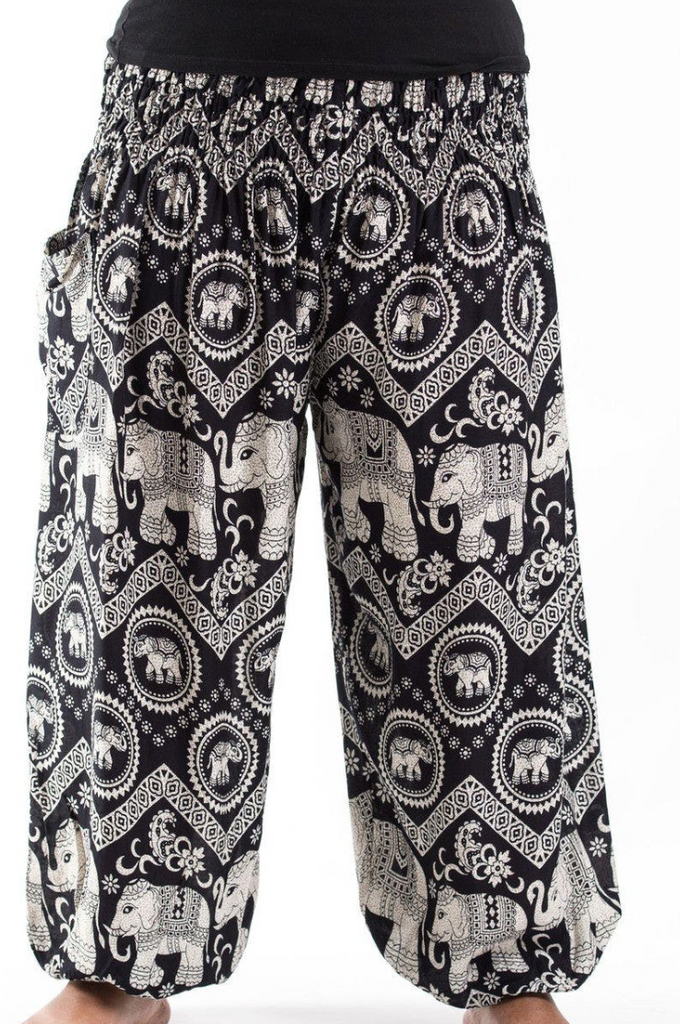 Plus Size Black Elephant Pants